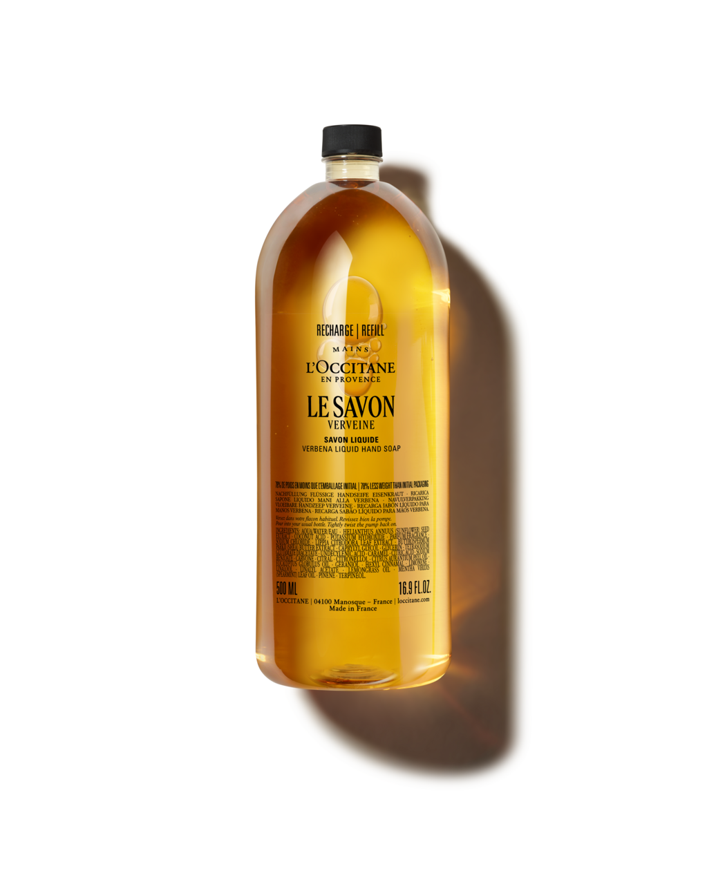 Shea (Karité) Verbena Liquid Hand Soap Refill 500ml - Illustration 1