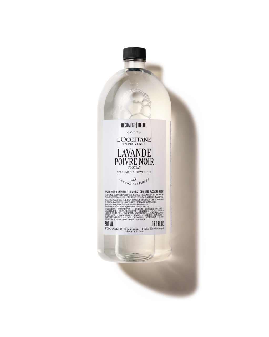 Lavande Poivre Noir (L'Occitan) Perfumed Shower Gel Refill - Illustration 1