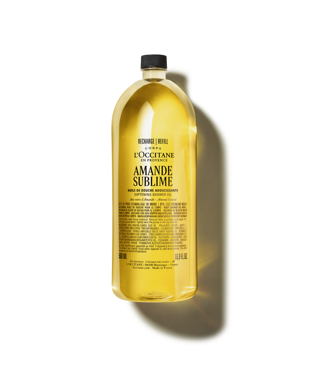 Almond (Amande) Softening Shower Oil Refill - Illustration 1